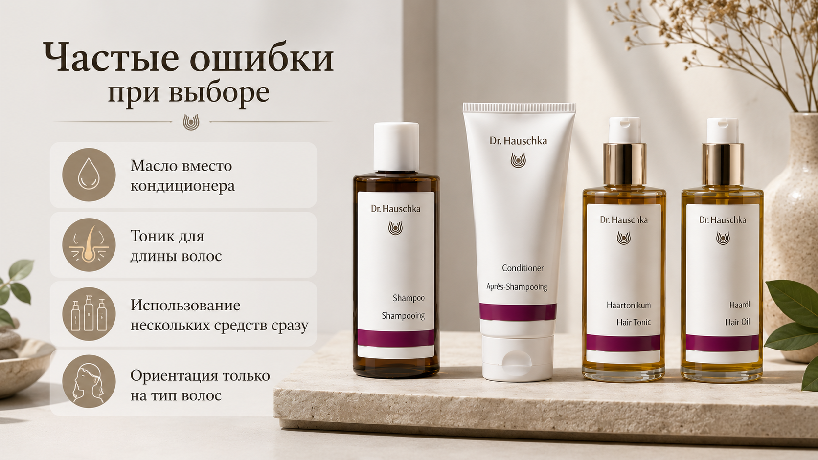Частые ошибки при выборе
