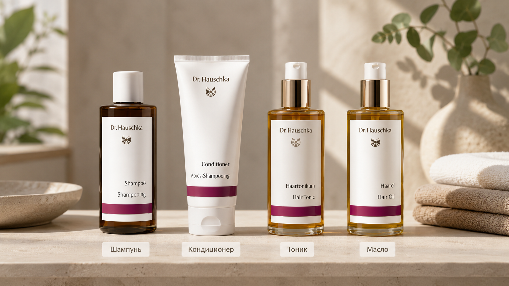 Какие средства есть в уходе Dr. Hauschka