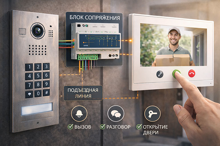 Как подключить вызывную панель IP-домофона к телефону