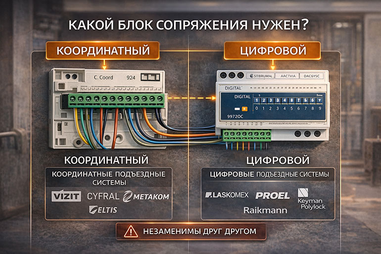 Координатный или цифровой - какой блок сопряжения нужен