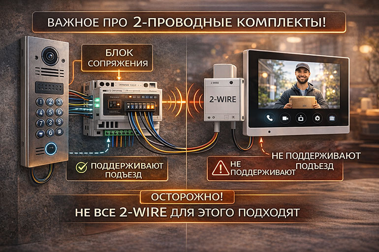 Важный момент про 2-проводные комплекты