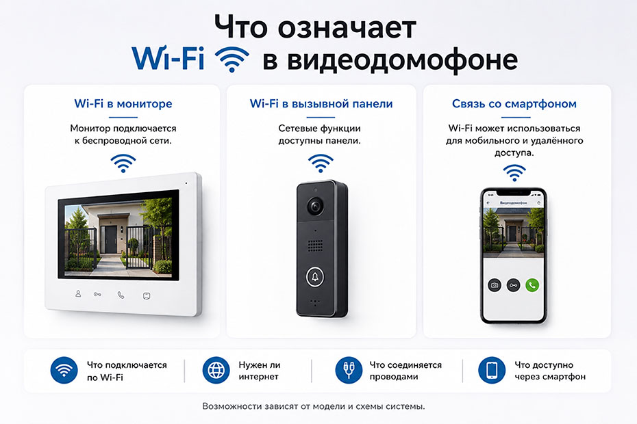 Что означает Wi-Fi в видеодомофоне
