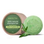 Натуральный твёрдый шампунь "Ним и зеленый чай" от перхоти PERFECT4U, 70 г, Варианты: Твердый шампунь Ним и зеленый чай