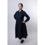 Платье женское повседневное синего цвета из льна - идеальный выбор для летней легкости и комфорта, Цвет: синий, Российский размер: 46