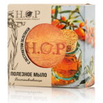 Полезное мыло H.O.P С ОБЛЕПИХОЙ восстанавливающее, 80-85 гр.