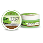 EXOTICMOOD Сахарный скраб для лица и тела Green Tea, Экстракт зеленого чая