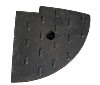 Съезд с бордюра концевой элемент с пазом СБК-500