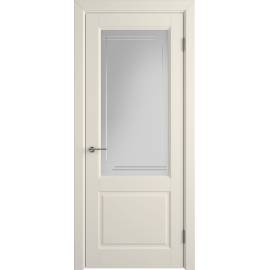 Межкомнатная дверь Stockholm DORREN CRYSTAL CLOUD L, Вид остекления: CRYSTAL CLOUD L, Цвет: бежевый, Размер полотна: 800х2000