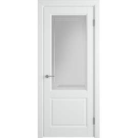 Межкомнатная дверь Stockholm DORREN CRYSTAL CLOUD L, Вид остекления: CRYSTAL CLOUD L, Цвет: белый, Размер полотна: 600х2000