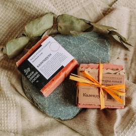 Мыло ручной работы Календула Краснополянская косметика, Варианты: Мыло ручной работы Календула, изображение 4