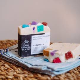Мыло ручной работы Конфетти Краснополянская косметика, Варианты: Мыло ручной работы Конфетти, изображение 4