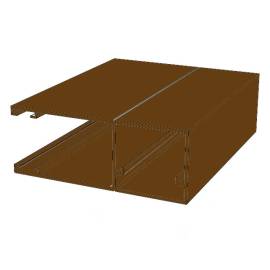 Направляющий профиль с щеткой RG90MS, Цвет: коричневый