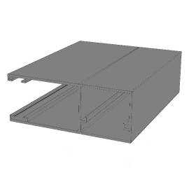 Направляющий профиль с щеткой RG90MS, Цвет: серый
