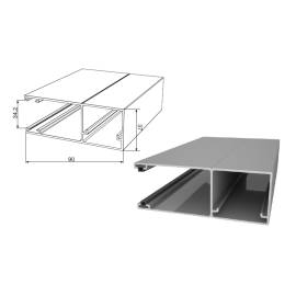 Направляющий профиль с щеткой RG90MS, Цвет: белый, изображение 3