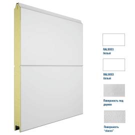 Панель 15D08/S00 высотой 525 мм с широкой центральной полосой, Цвет: белый, изображение 2