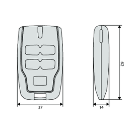Пульт-передатчик MITTO B RCB 04 R1, Варианты: Пульт-передатчик BFT MITTO B RCB 04 R1, Цвет: синий, изображение 4