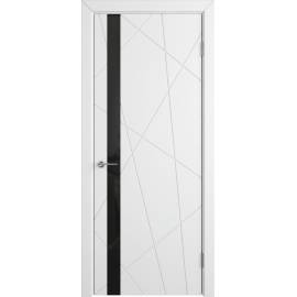 Межкомнатная дверь FLITTA BLACK GLOSS, Вид остекления: BLACK GLOSS, Цвет: белый, Размер полотна: 600х2000