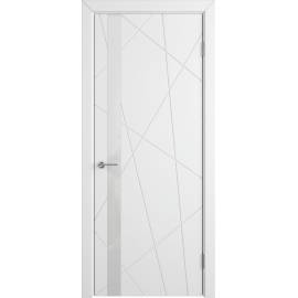 Межкомнатная дверь FLITTA WHITE GLOSS, Вид остекления: WHITE GLOSS, Цвет: белый, Размер полотна: 600х2000