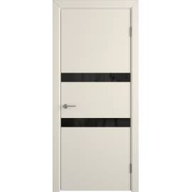 Межкомнатная дверь NIUTA BLACK GLOSS, Вид остекления: BLACK GLOSS, Цвет: бежевый, Размер полотна: 900х2000