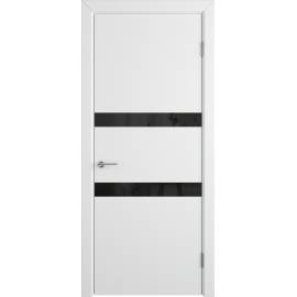 Межкомнатная дверь NIUTA BLACK GLOSS, Вид остекления: BLACK GLOSS, Цвет: белый, Размер полотна: 700х2000