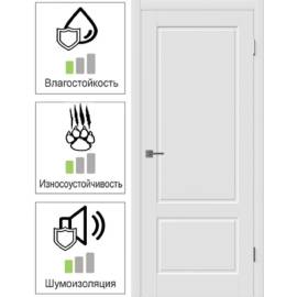 Межкомнатная дверь SHEFFIELD, Вид остекления: без стекла, Цвет: белый, Размер полотна: 600х2000, изображение 2