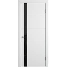 Межкомнатная дверь TRIVIA BLACK GLOSS, Вид остекления: BLACK GLOSS, Цвет: белый, Размер полотна: 600х2000