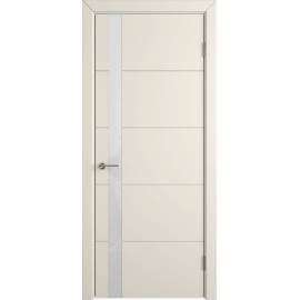 Межкомнатная дверь TRIVIA WHITE GLOSS, Вид остекления: WHITE GLOSS, Цвет: бежевый, Размер полотна: 600х2000