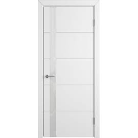 Межкомнатная дверь TRIVIA WHITE GLOSS, Вид остекления: WHITE GLOSS, Цвет: белый, Размер полотна: 600х2000
