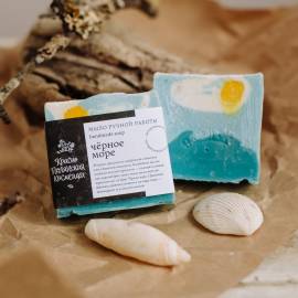 Мыло ручной работы Чёрное море Краснополянская косметика, Варианты: Мыло ручной работы Чёрное море, изображение 3