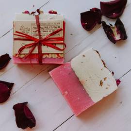Мыло ручной работы Суданская роза Краснополянская косметика, Варианты: Мыло ручной работы Суданская роза, изображение 5
