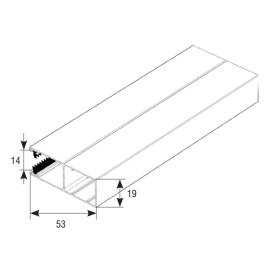 Направляющий профиль с щеткой RG53MS, Цвет: белый, изображение 3