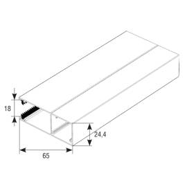 Направляющий профиль с щеткой RG65MS, Цвет: белый, изображение 2