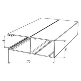 Направляющий профиль с щеткой RG70MS, Цвет: белый, изображение 2