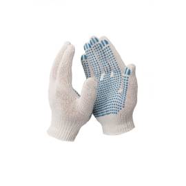Перчатки рабочие ХБ 10 класс вязки, 3 нити с ПВХ, изображение 3