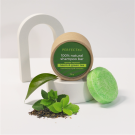 Твердый шампунь Ним и зеленый чай PERFECT4U, Варианты: Твердый шампунь Ним и зеленый чай, изображение 2