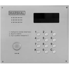 Панель наборная CD-2255-PR, Видеокамера: есть, Тип ключевого контроллера: PR (Proxi), Размер панели: 210,5х180,5, Цвет: серый