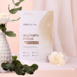 Маска альгинатная с коллоидным золотом PERFECT4U, Варианты: Маска альгинатная с коллоидным золотом, изображение 3