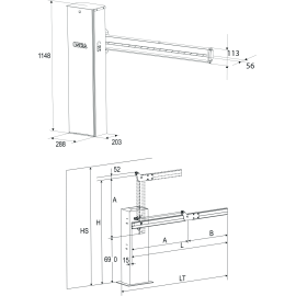 Электромеханический шлагбаум VERG 24V L, изображение 2