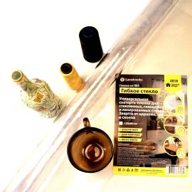 Пленка ПВХ 120*80 см, Рисунок: без рисунка, Варианты: Пленка ПВХ 120*80 см, Цвет: прозрачный, изображение 5