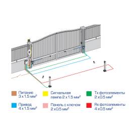Комплект приводов для распашных ворот G-BAT 300, изображение 11