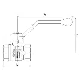 Кран шаровой латунь никель LD Pride 47.40.В-В.Р, Варианты: Кран шаровой LD Pride 47.40.В-В.Р, изображение 6
