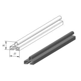 Профиль концевой DOORHAN RA77KN, Цвет: бордовый, изображение 3