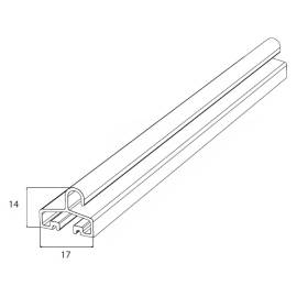 Профиль концевой DOORHAN RA77KN, Цвет: бордовый, изображение 2