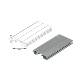 Профиль концевой RA77EM, Цвет: синий, изображение 3