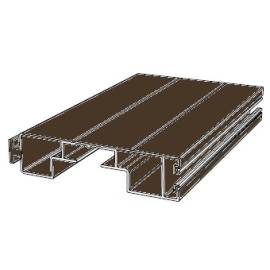 Профиль концевой RA77EM, Цвет: коричневый