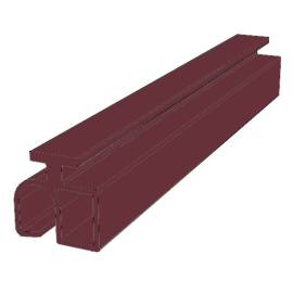 Профиль замковый RH10KN, Цвет: бордовый