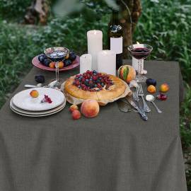 Скатерть из рогожки Wenge Juliet stone 145х220