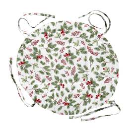 Чехол на табурет с тафтингом Wenge 60100-1 White Сhristmas d40