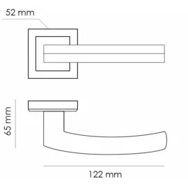 Дверная ручка RAP 11-S SN/CP, изображение 6