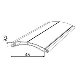 Экструдированный профиль RHE45M, Цвет: белый, изображение 2